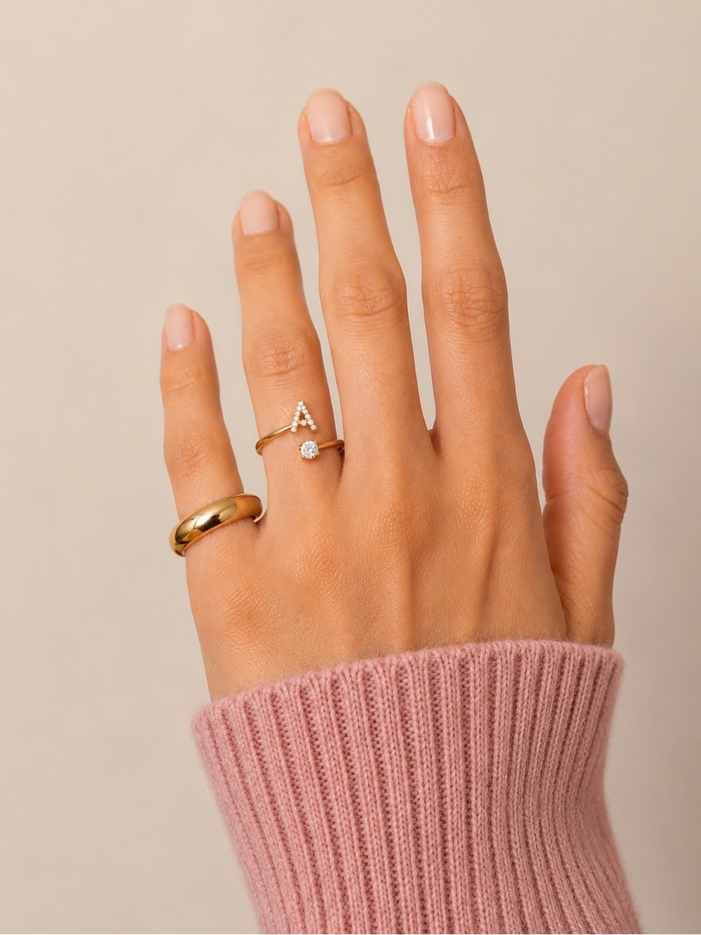 Argento Vivo The CZ Initial Wrap Ring in Letter A